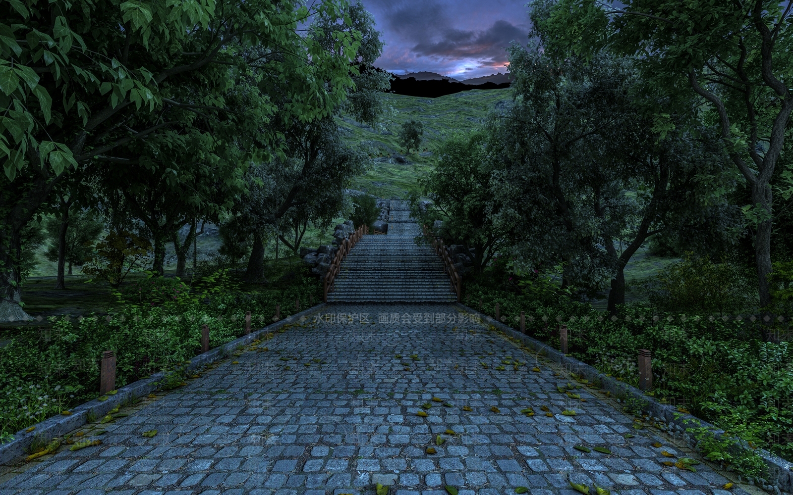 现代公园小路3D模型下载【ID:1114720308】