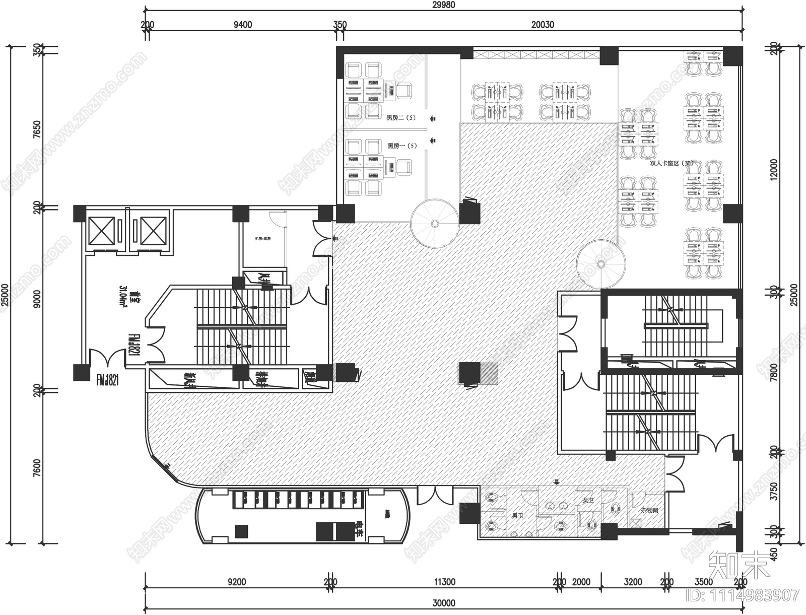 凯里火车头网咖屏幕施工图cad施工图下载【ID:1114983907】