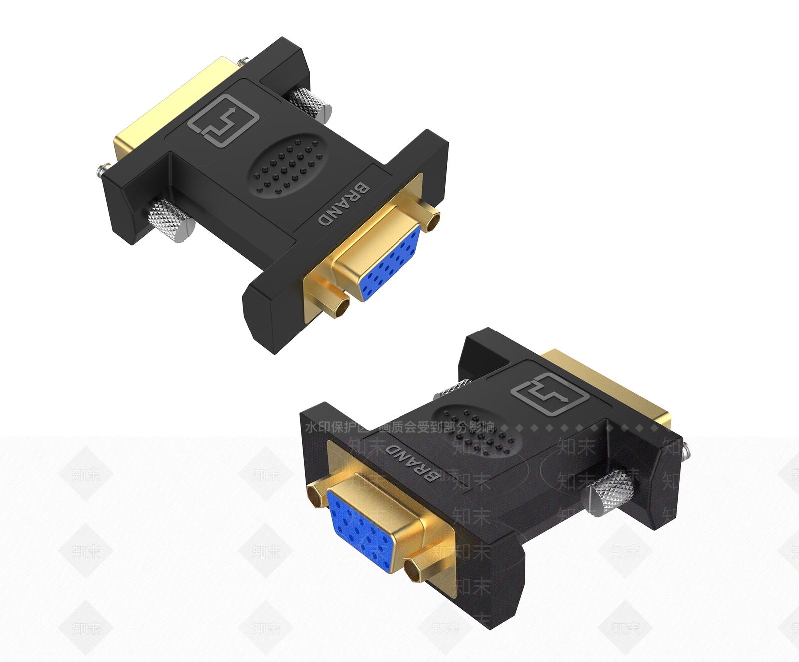 电脑数据线接头3D模型下载【ID:1114725203】