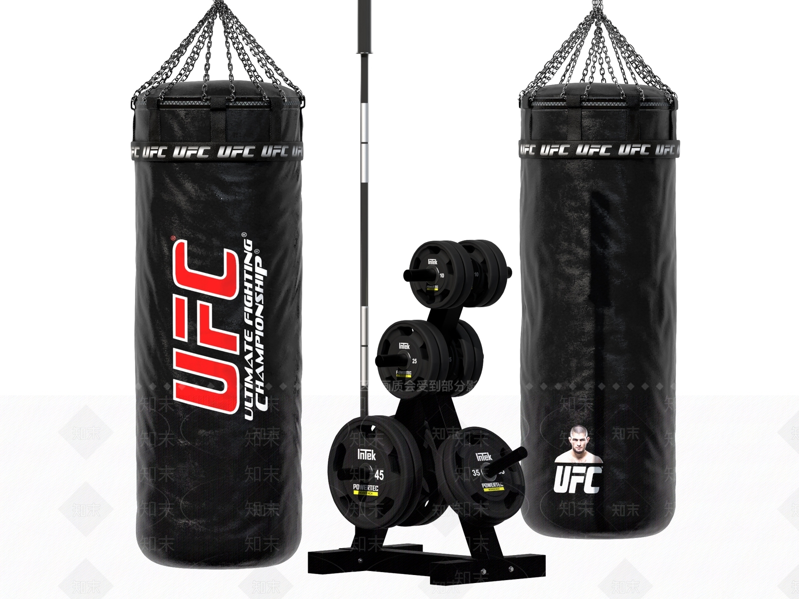 现代拳击沙袋3D模型下载【ID:1114734567】