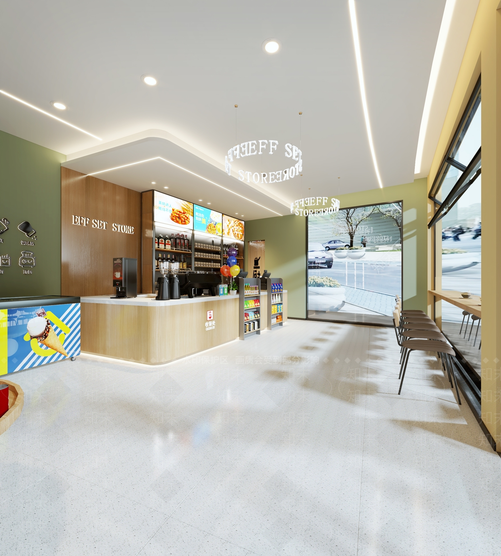 现代零食店3D模型下载【ID:1114740461】