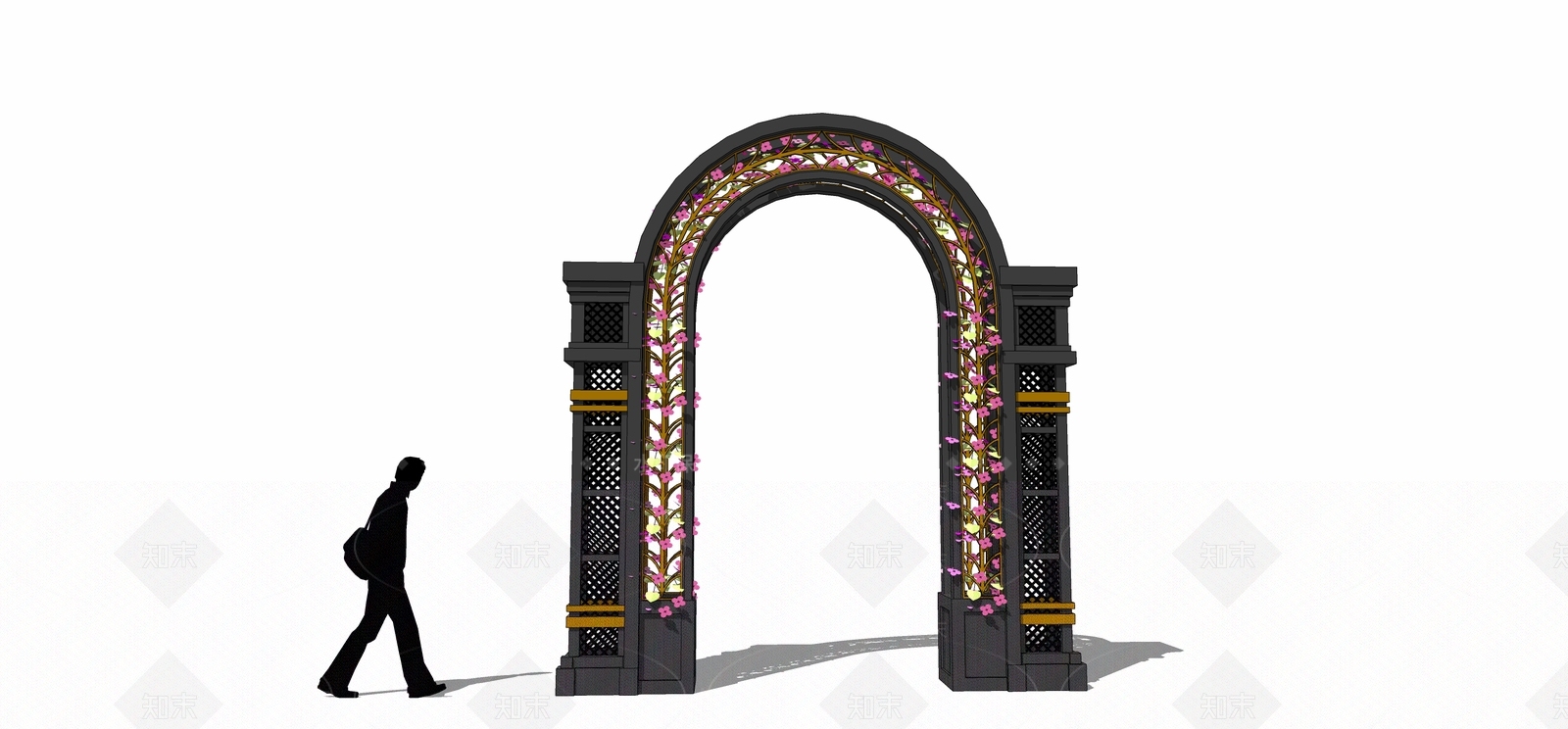 欧式花架SU模型下载【ID:1114742057】