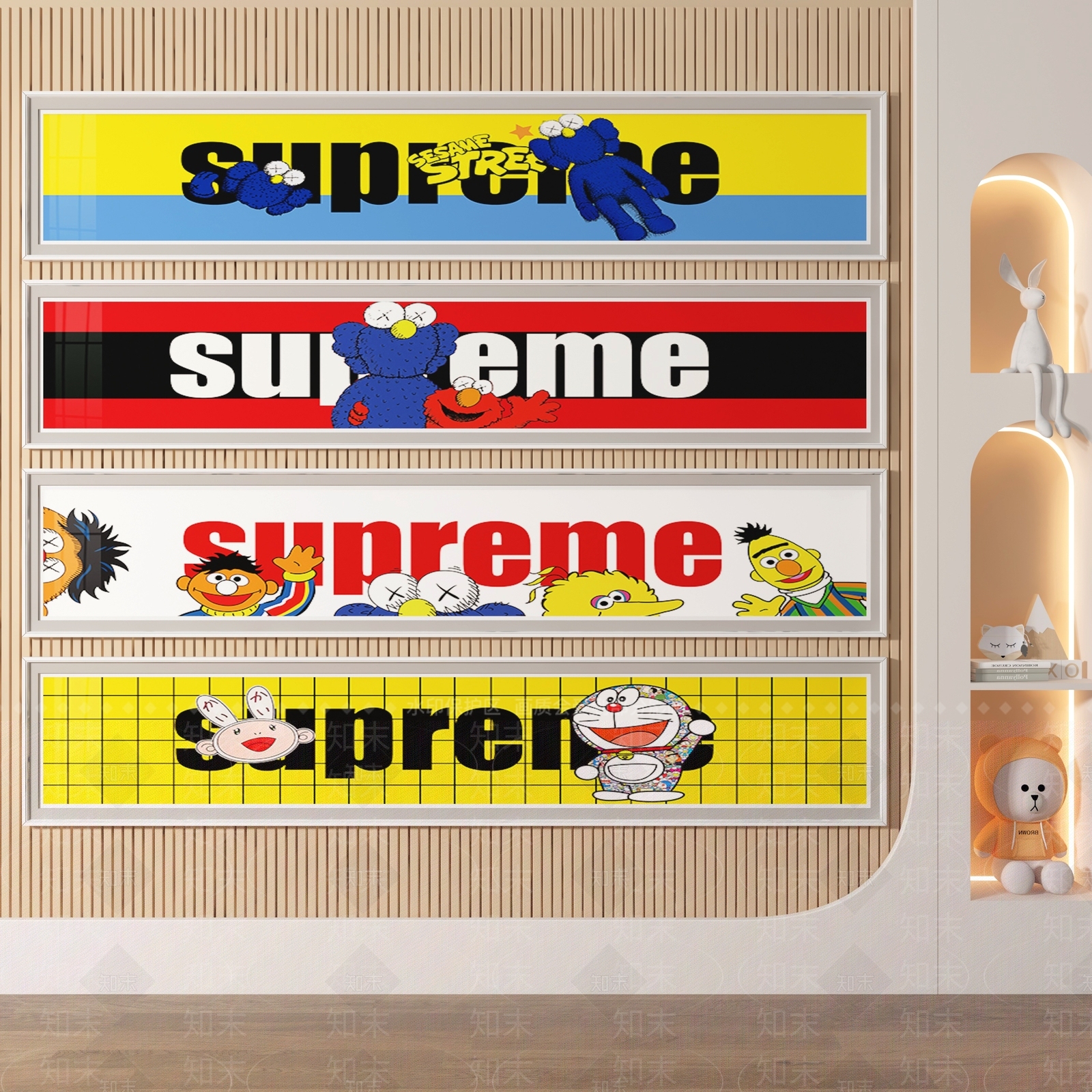 现代儿童房装饰画3D模型下载【ID:1114748888】