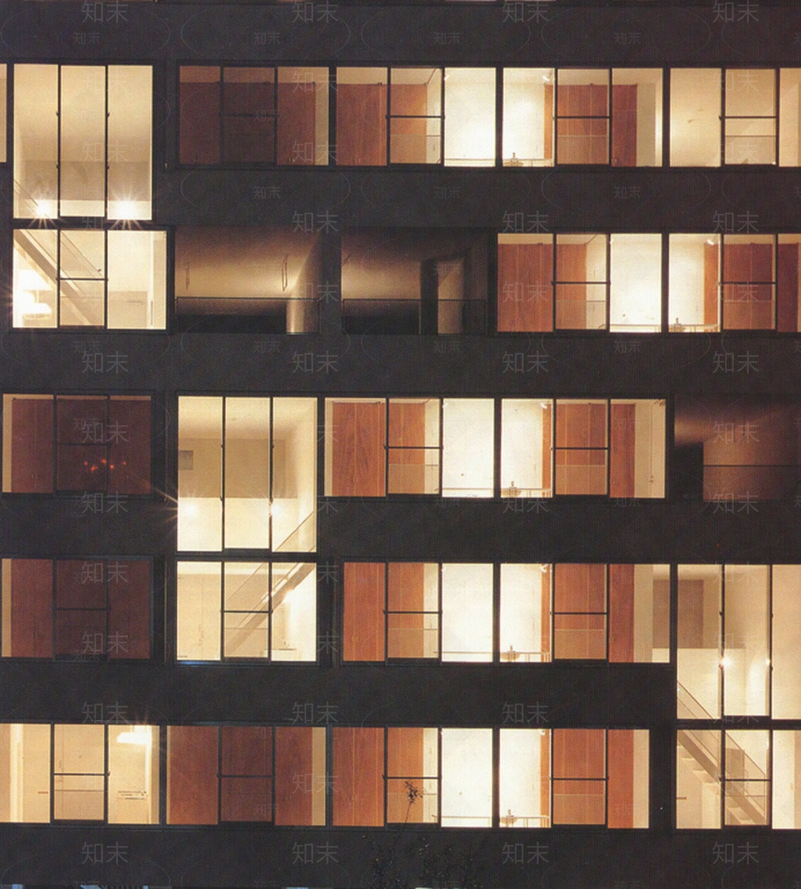 夜景建筑外立面贴图下载【ID:1114759057】