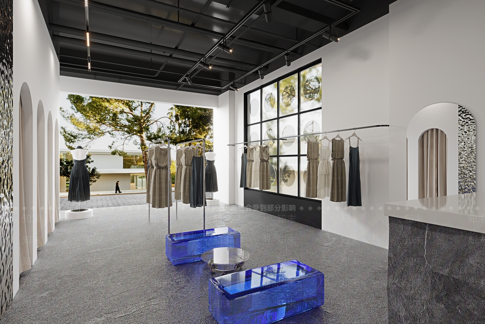 现代服装店3D模型下载【ID:1114761362】