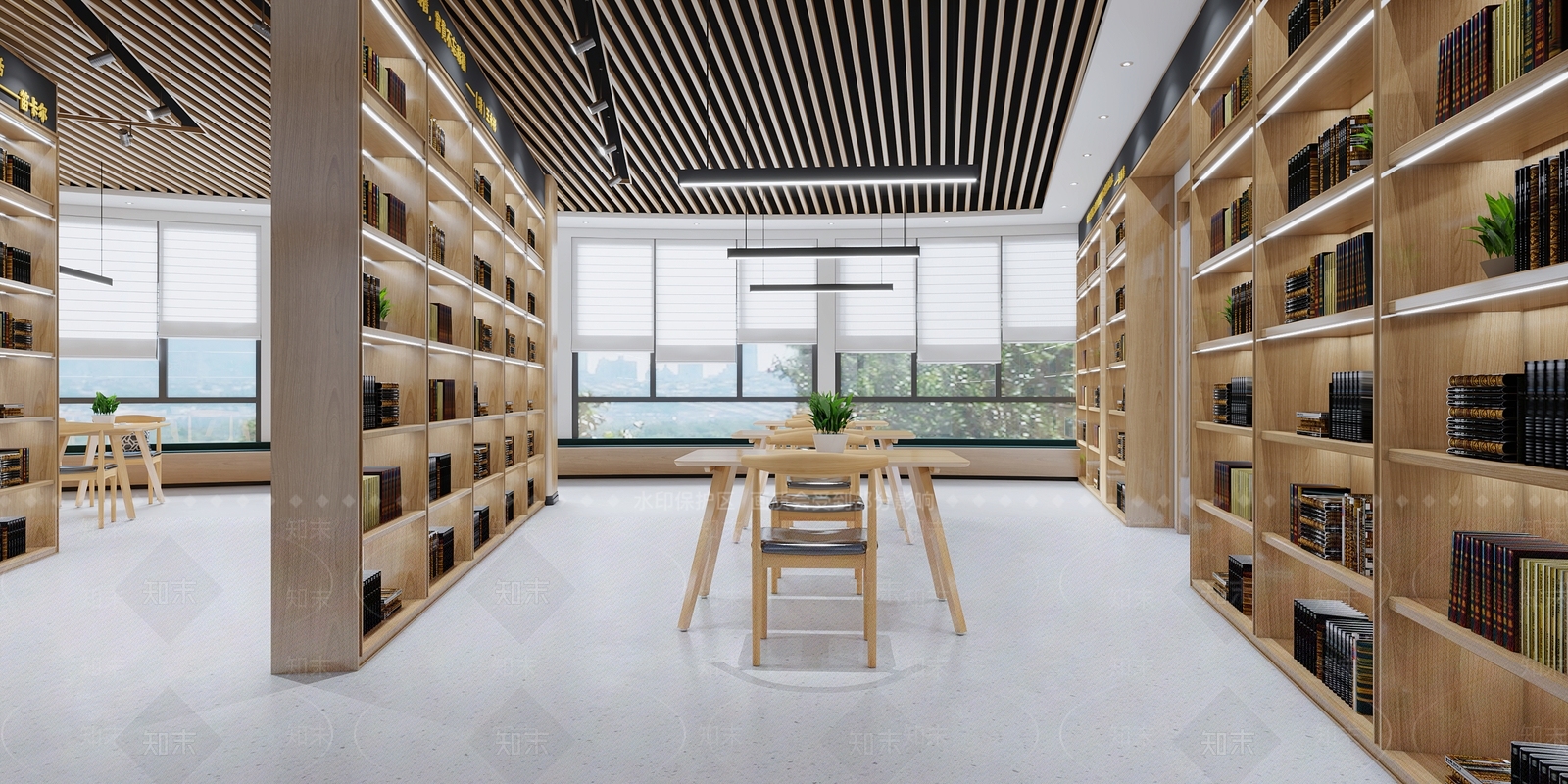 新中式书店3D模型下载【ID:1114767838】