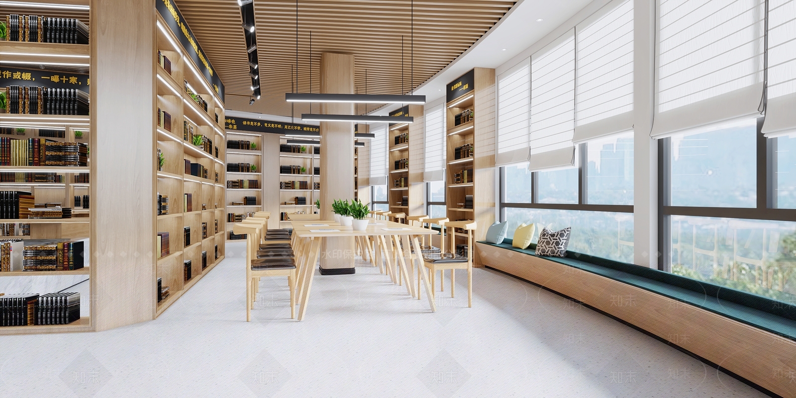 新中式书店3D模型下载【ID:1114767838】
