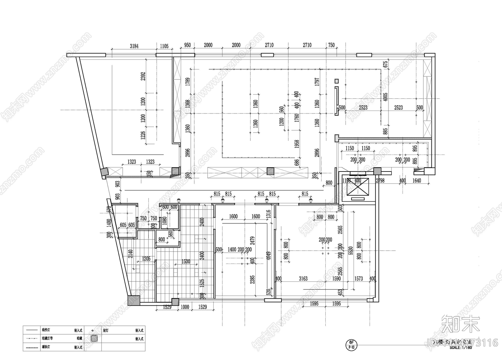 办公室平面施工图cad施工图下载【ID:1114773116】