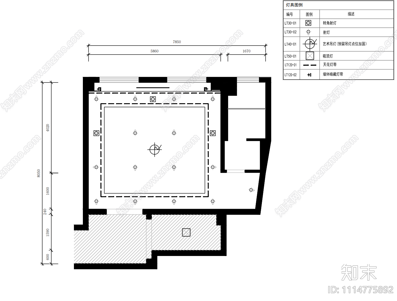 办公休闲区平面节点大样图施工图下载【ID:1114775892】