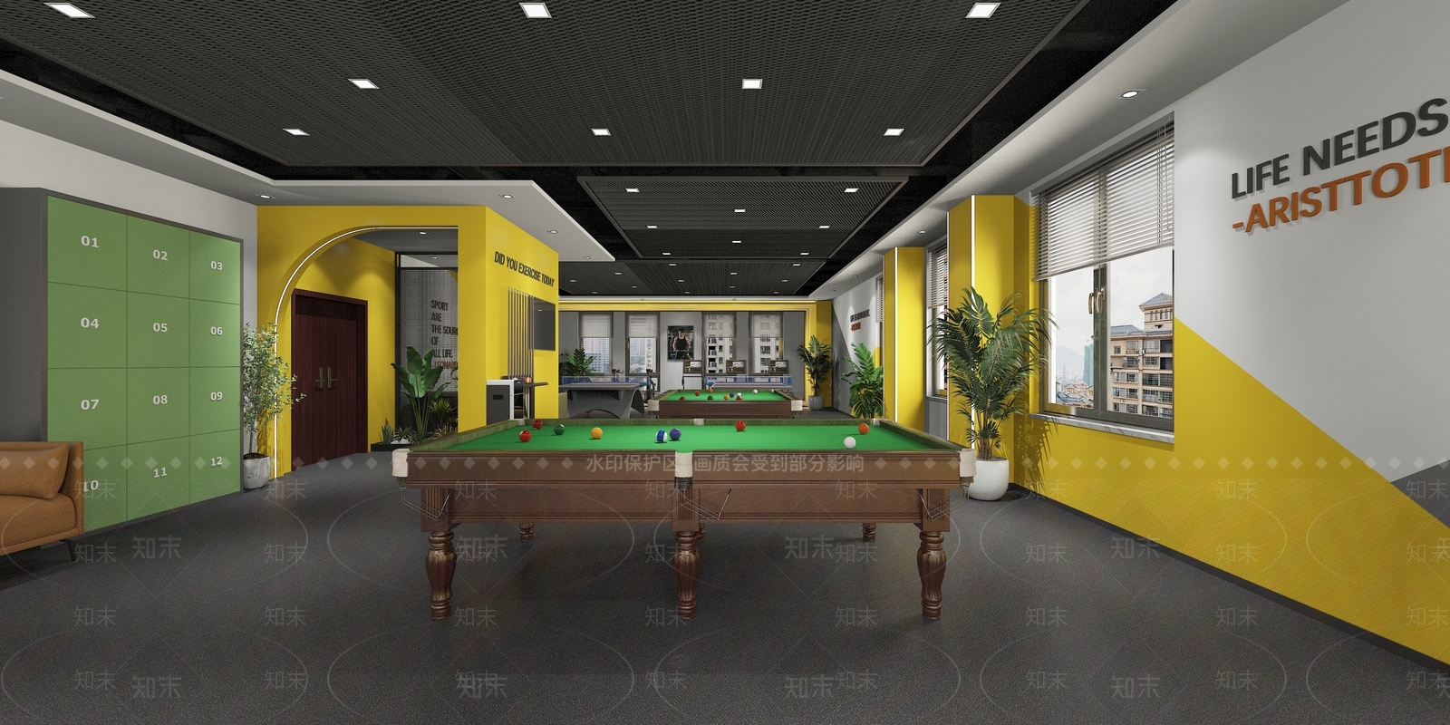 现代健身房3D模型下载【ID:1114776954】