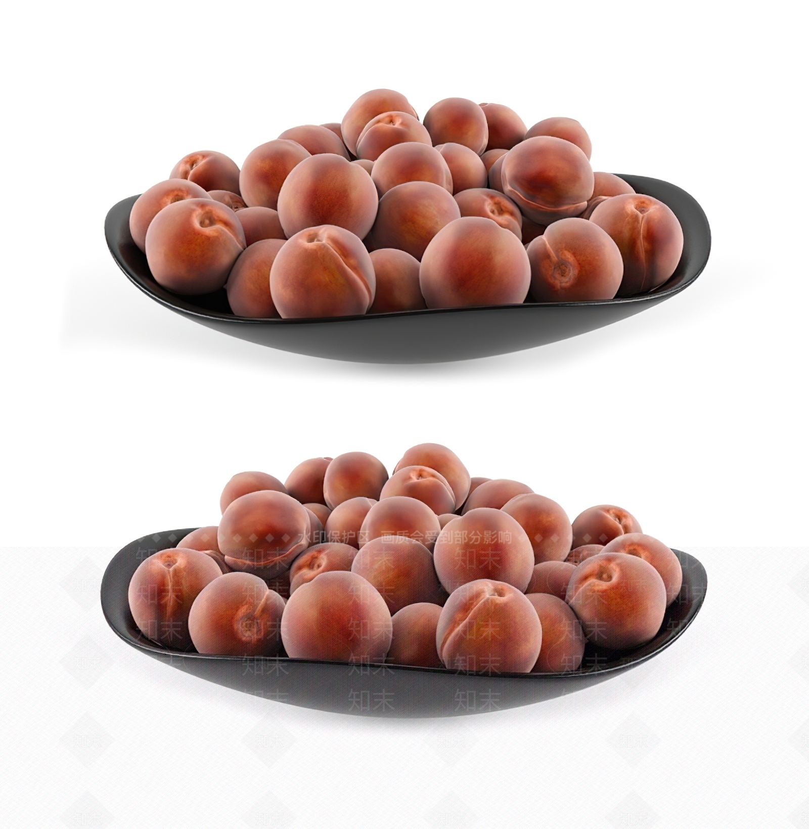 桃子果盘3D模型下载【ID:1114785579】