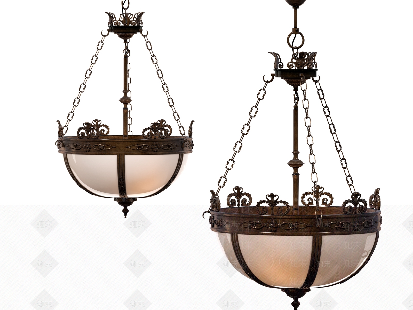 欧式古典吊灯3D模型下载【ID:1114793505】