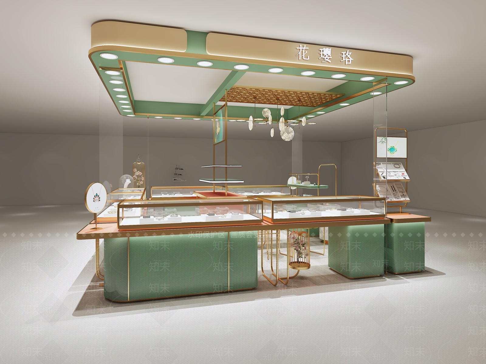现代珠宝店3D模型下载【ID:1114809086】