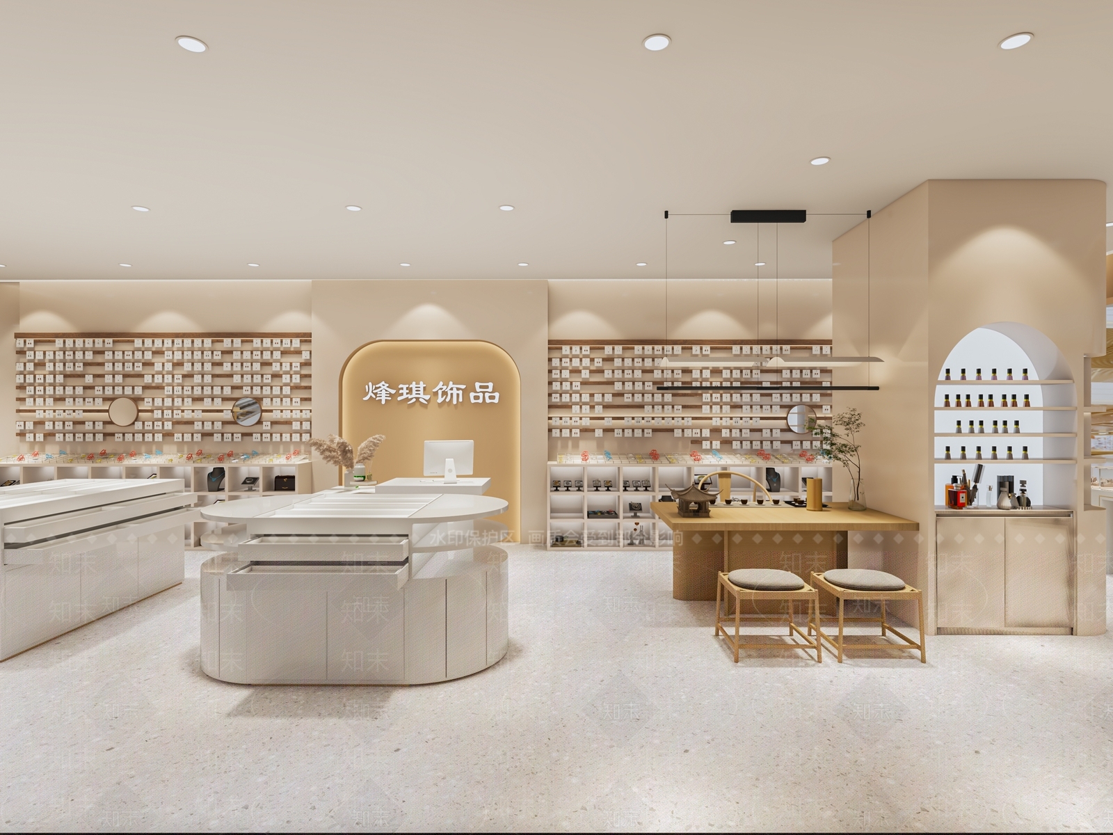 现代珠宝店3D模型下载【ID:1114809319】