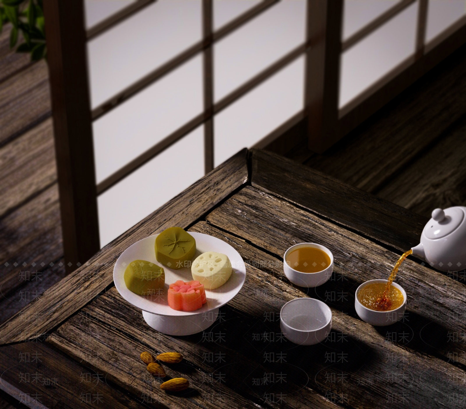 月饼3D模型下载【ID:1114813547】