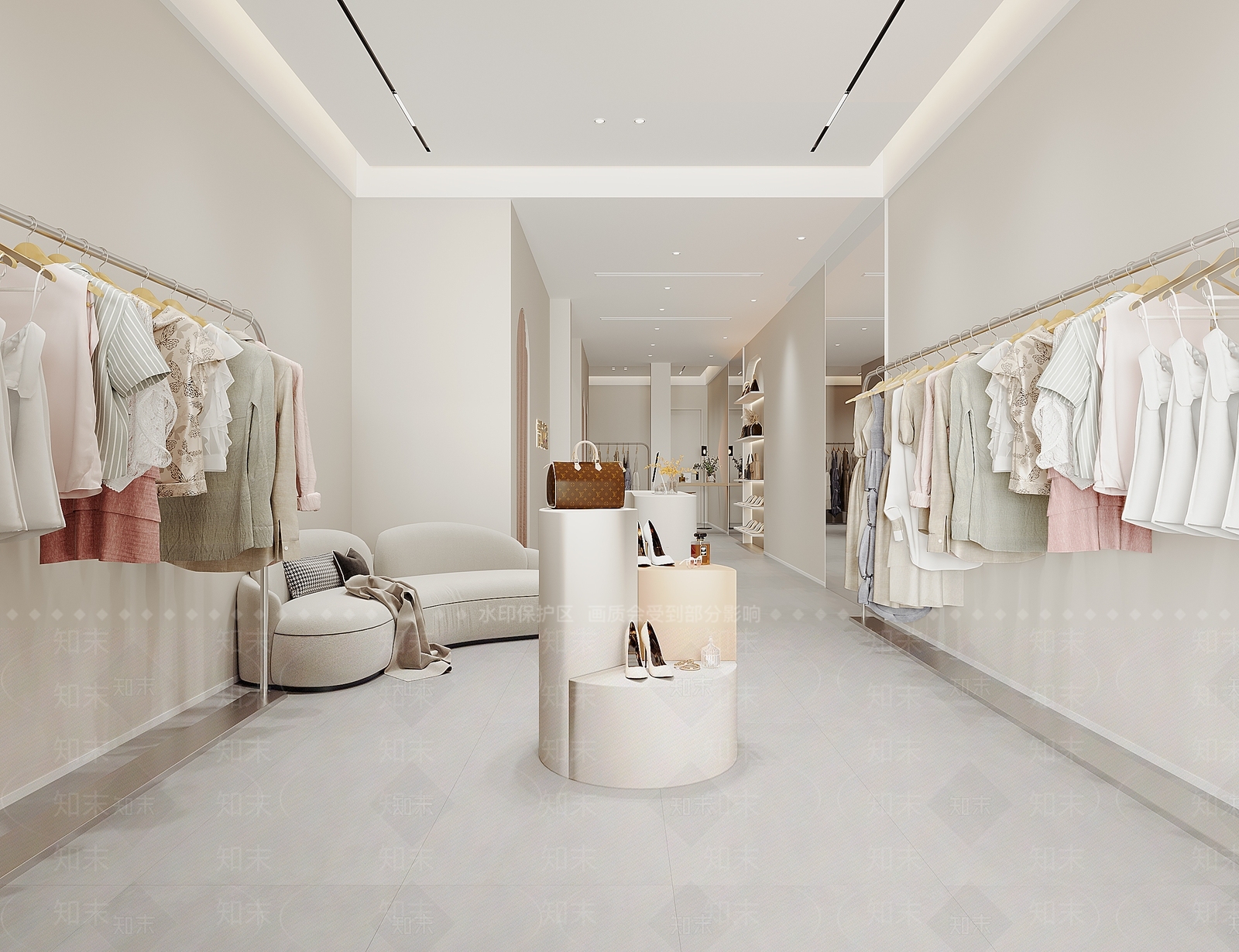 现代服装店3D模型下载【ID:1114823191】