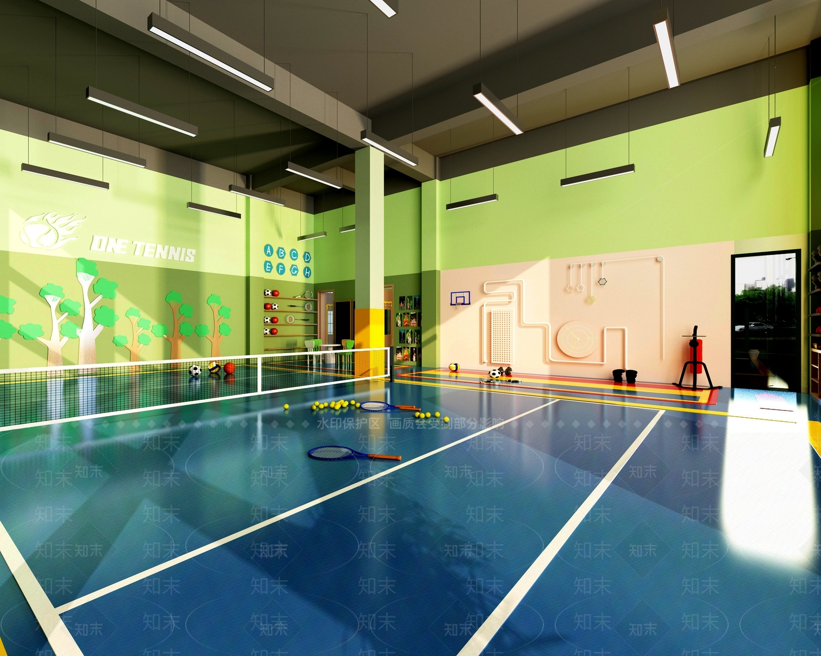 现代网球体育场3D模型下载【ID:1114824097】