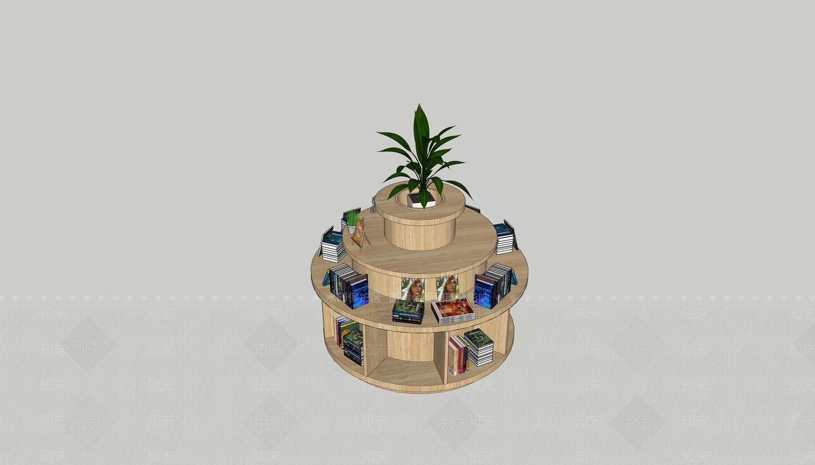 现代货架SU模型下载【ID:1114836066】