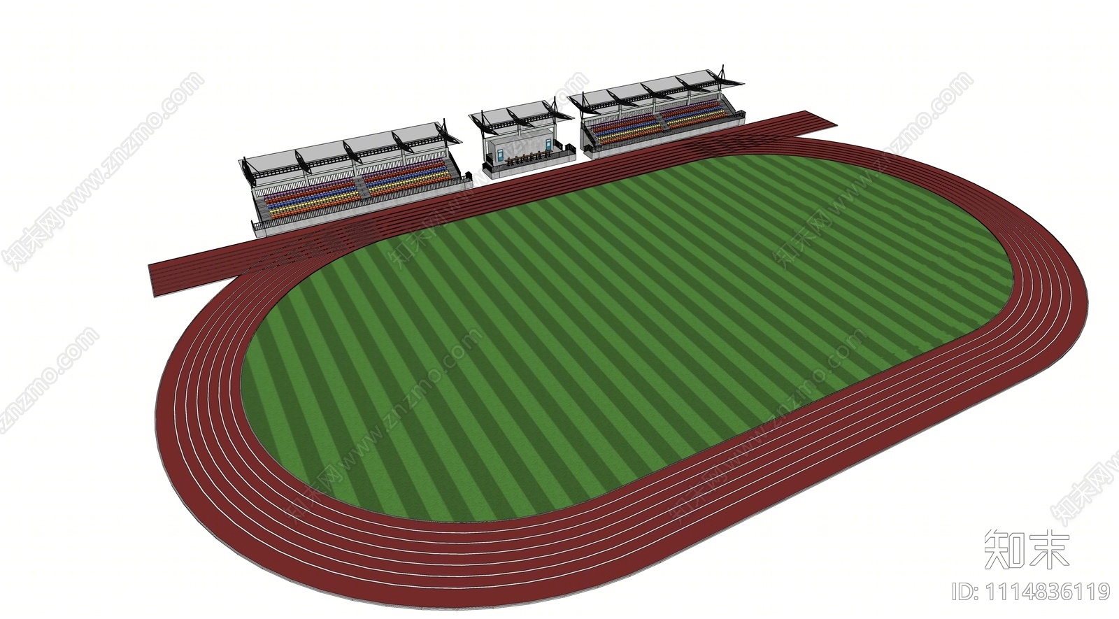 现代足球场SU模型下载【ID:1114836119】