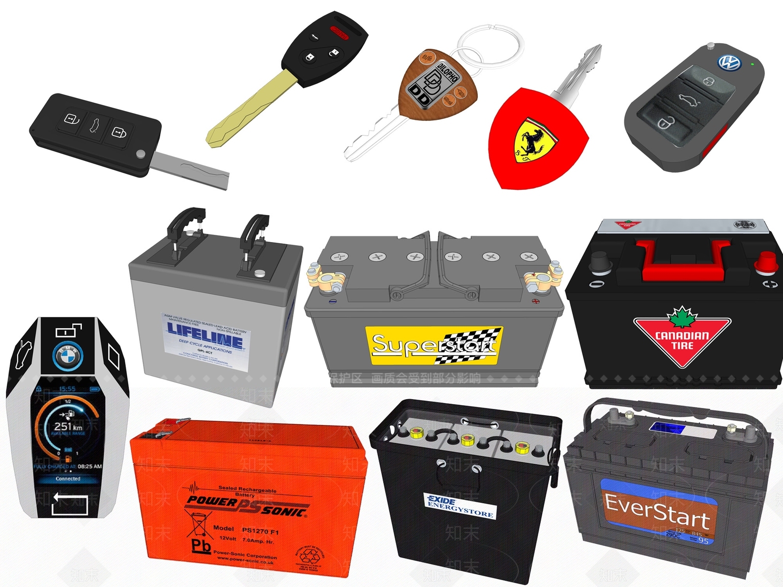 现代汽车零件SU模型下载【ID:1114849874】