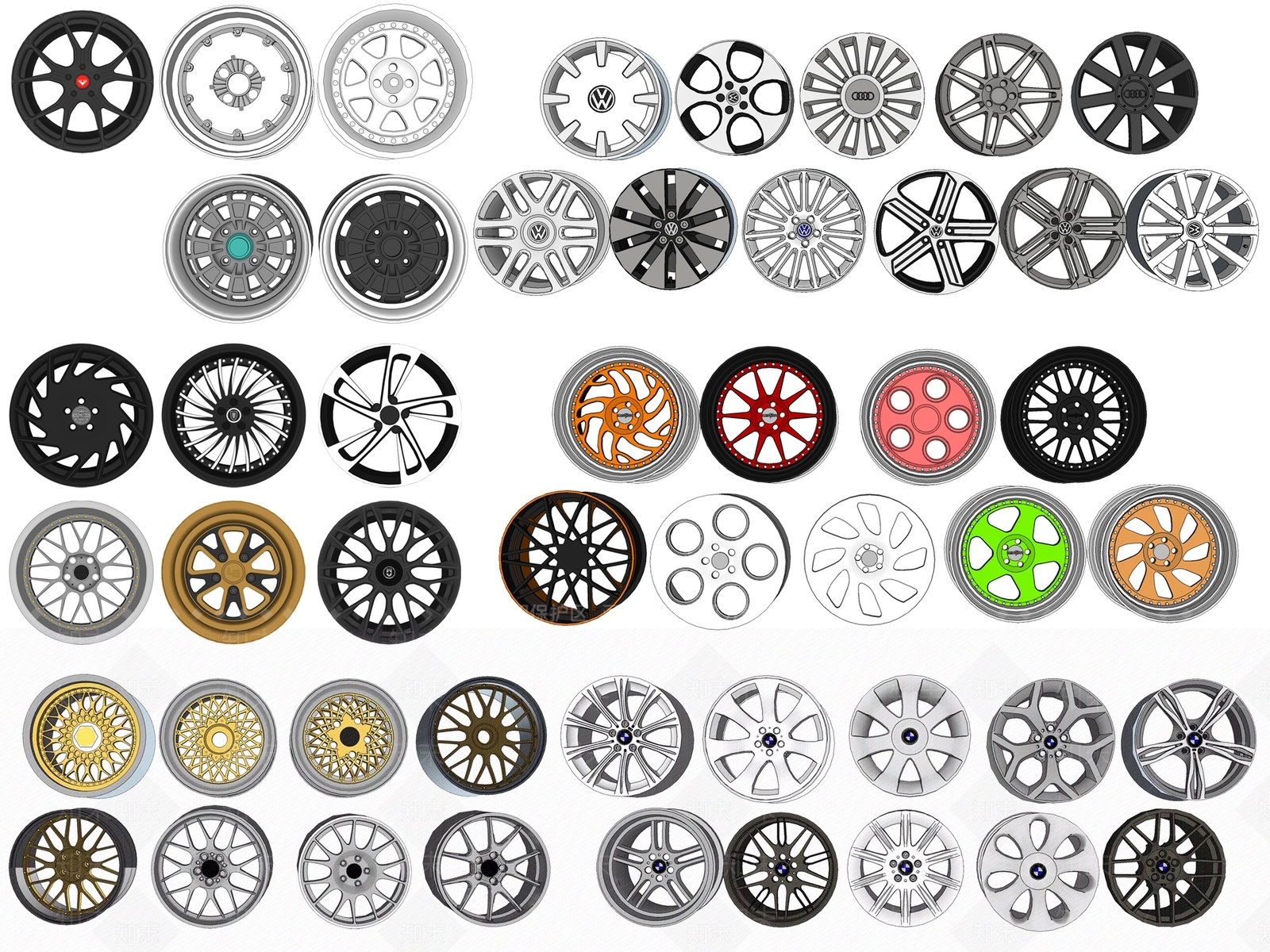 现代汽车零件SU模型下载【ID:1114849689】