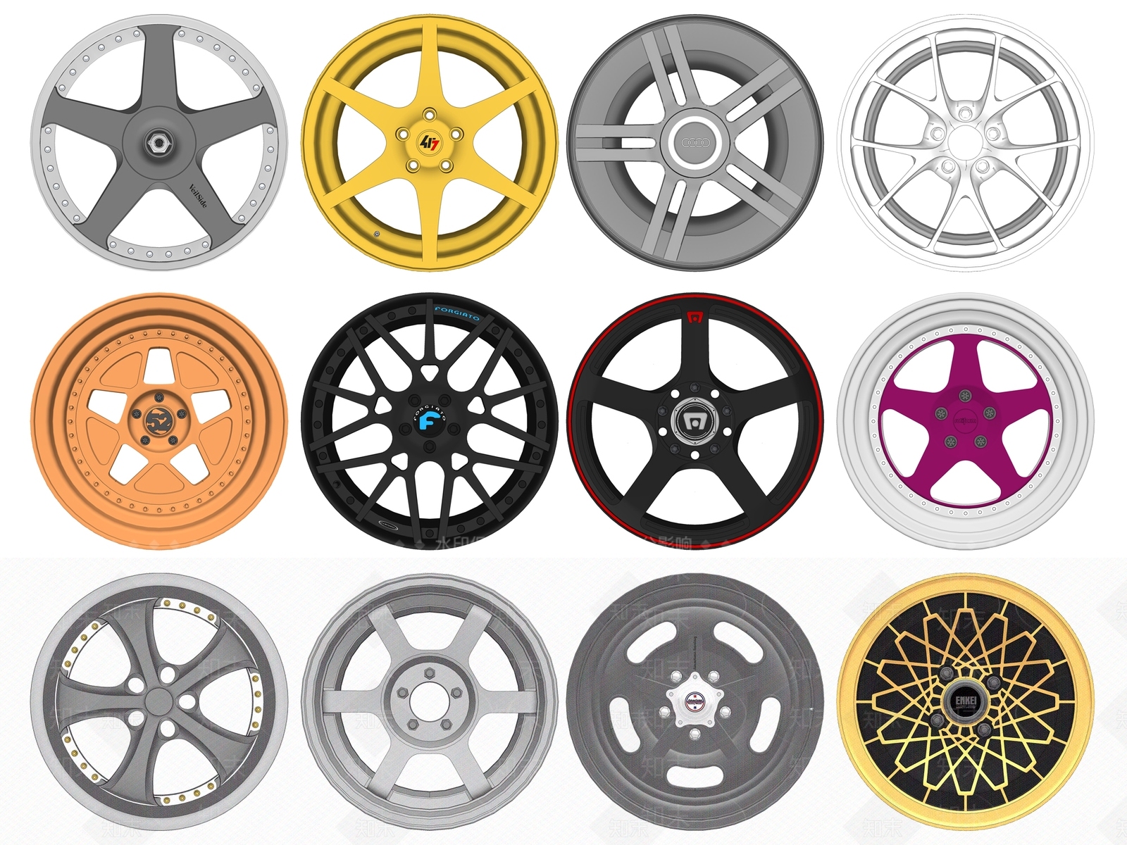现代汽车零件SU模型下载【ID:1114849607】