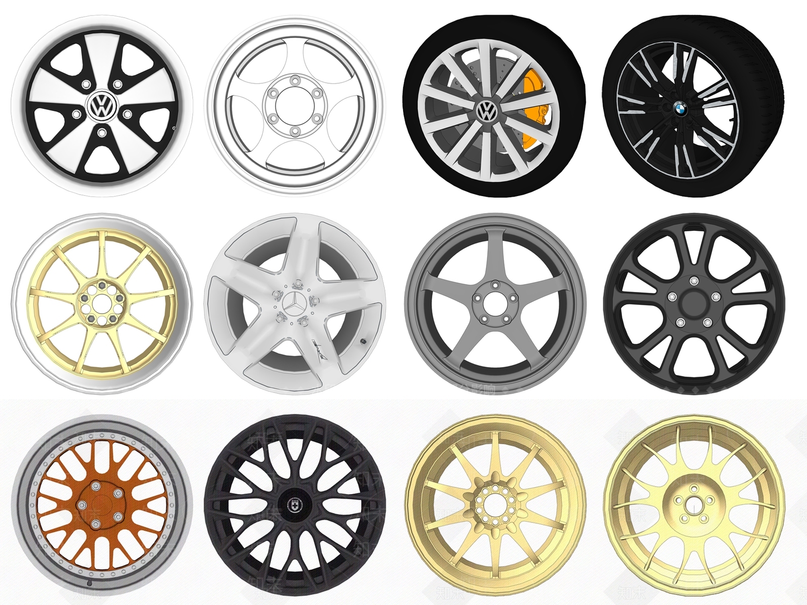 现代汽车零件SU模型下载【ID:1114849623】