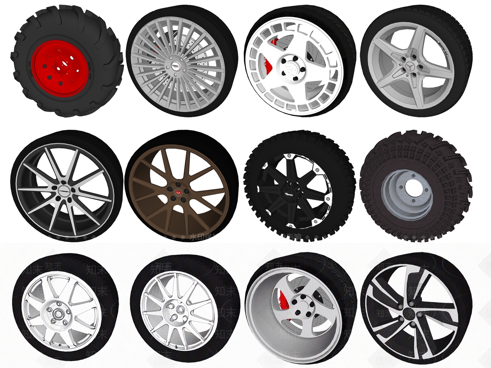现代汽车零件SU模型下载【ID:1114849467】
