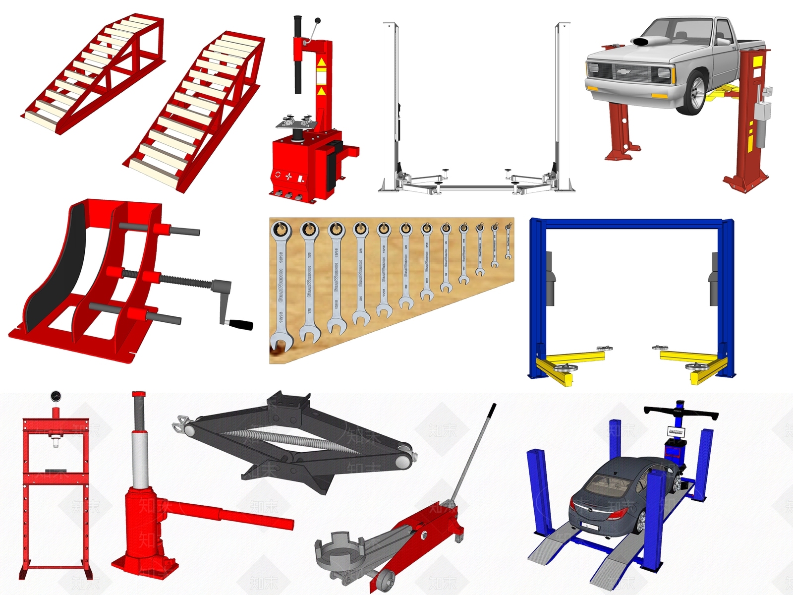 现代汽车零件SU模型下载【ID:1114849190】