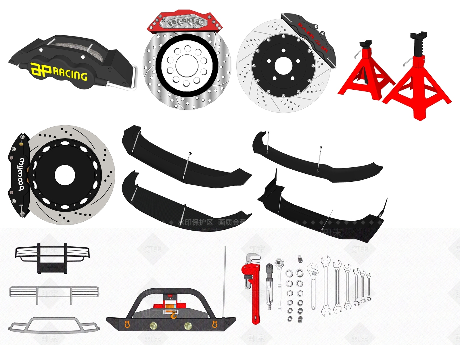 现代汽车零件SU模型下载【ID:1114849019】