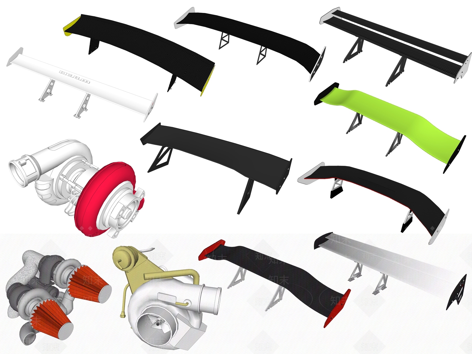 现代汽车零件SU模型下载【ID:1114848950】