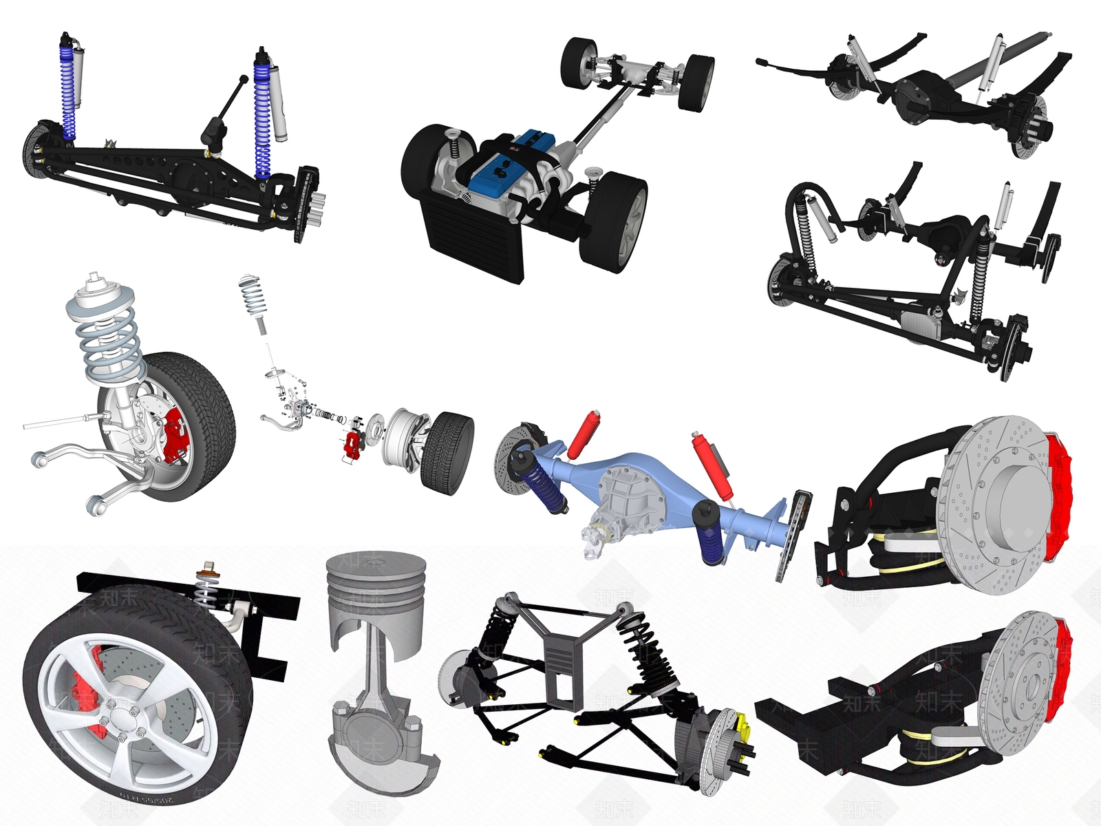 现代汽车零件SU模型下载【ID:1114848824】