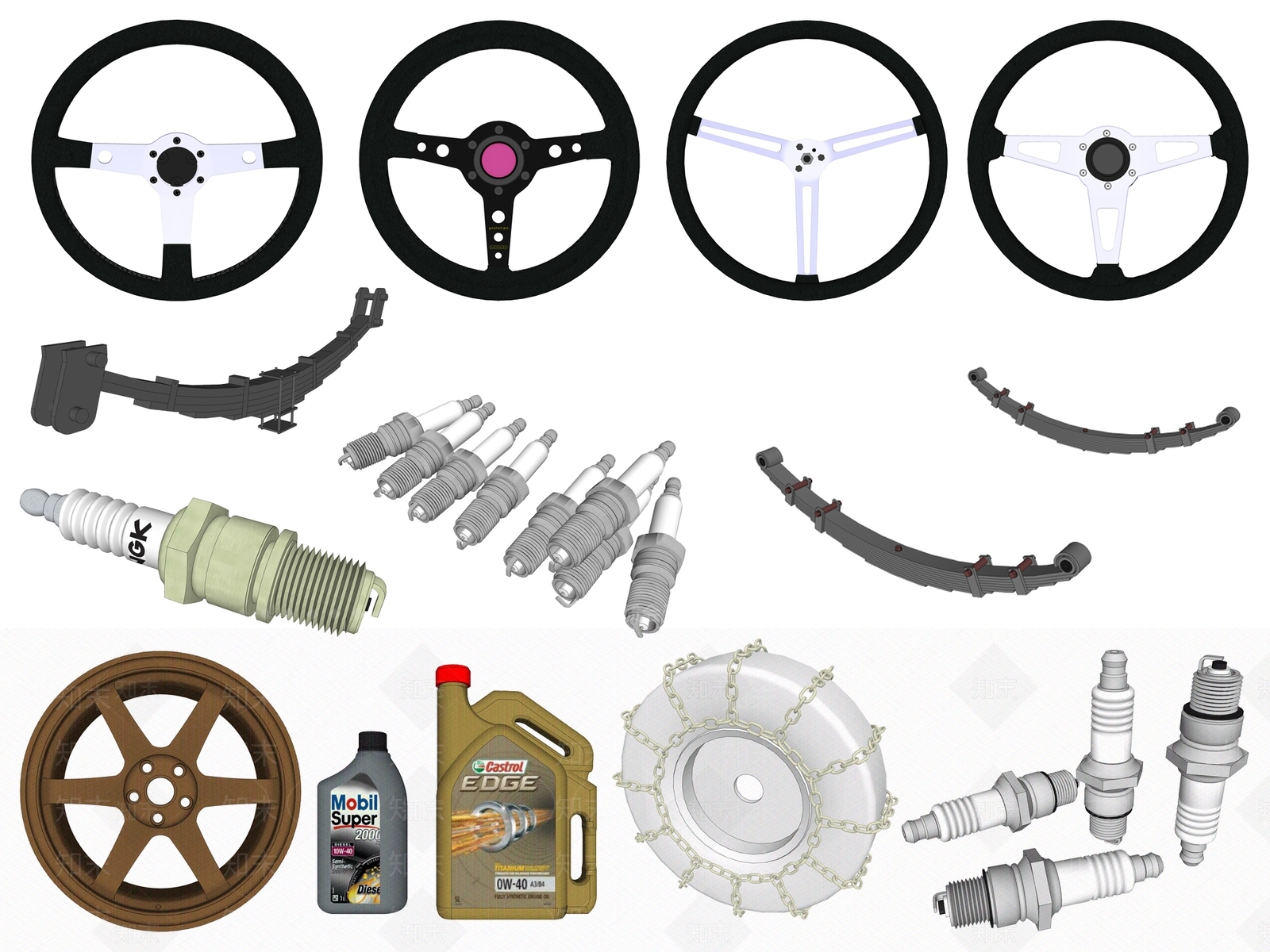 现代汽车零件配件SU模型下载【ID:1114848812】