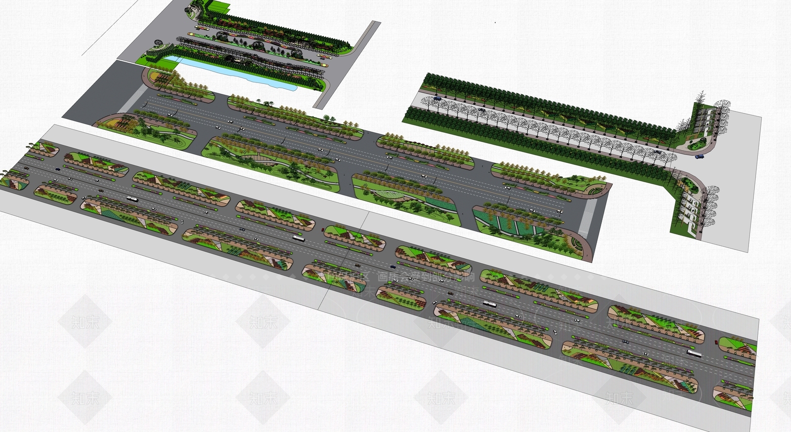 现代道路SU模型下载【ID:1114848461】