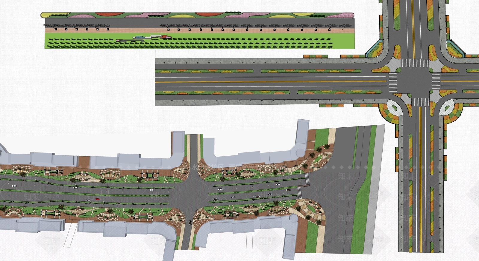 现代道路SU模型下载【ID:1114850091】