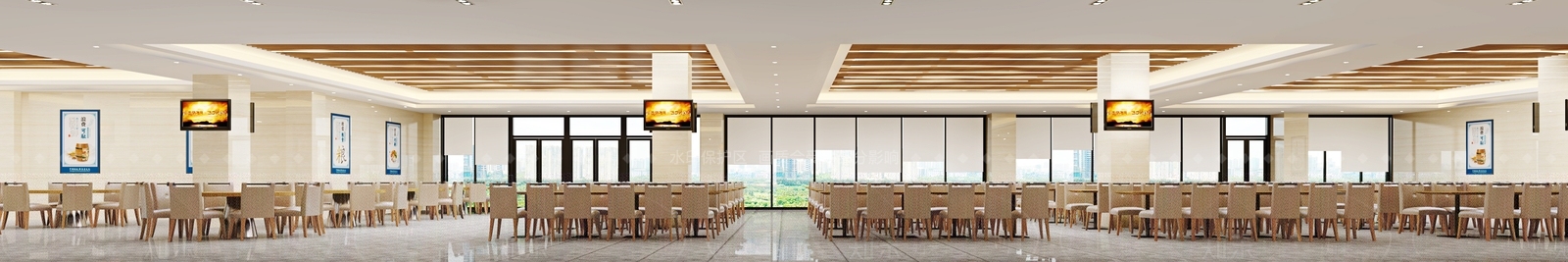 现代食堂3D模型下载【ID:1114865379】
