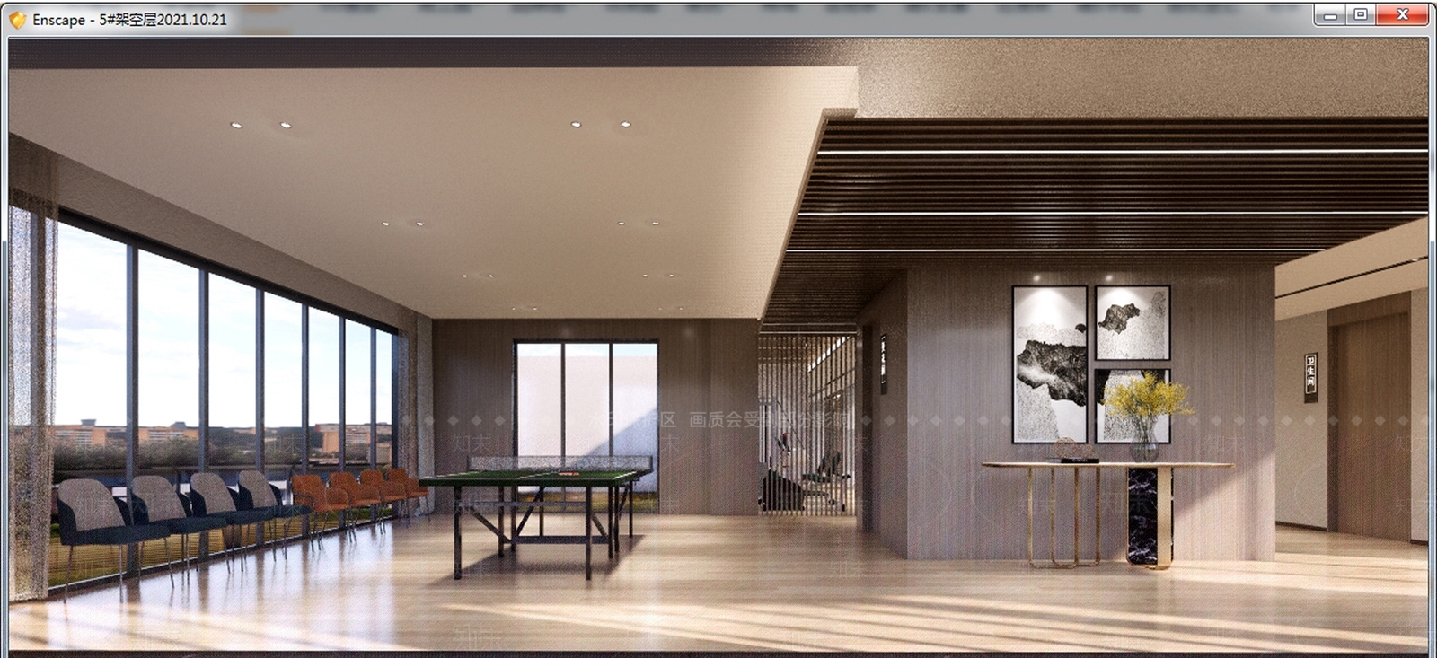 现代休闲健身区SU模型下载【ID:1114868988】