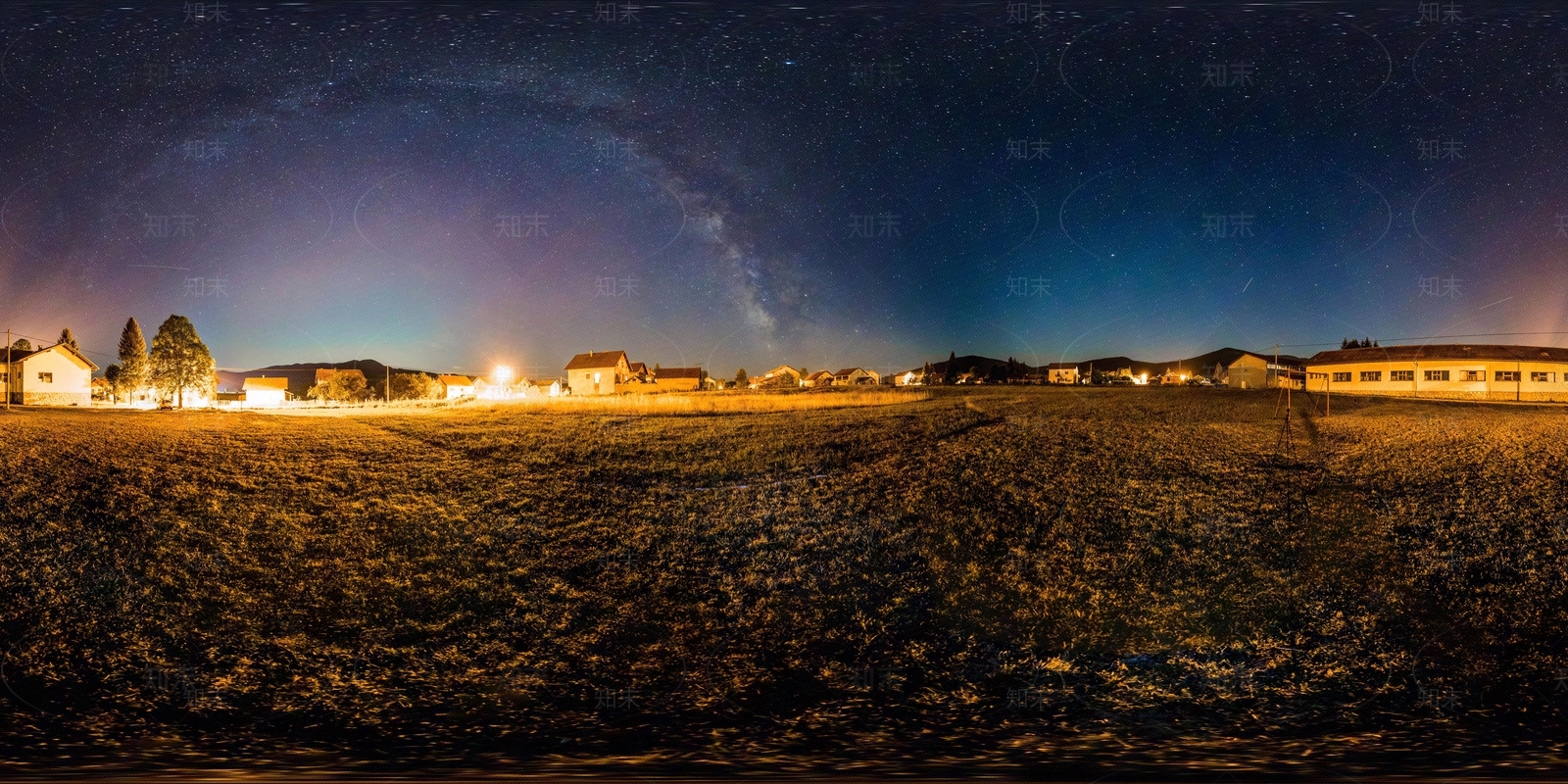 乡野农村夜空HDR贴图下载【ID:1114870339】