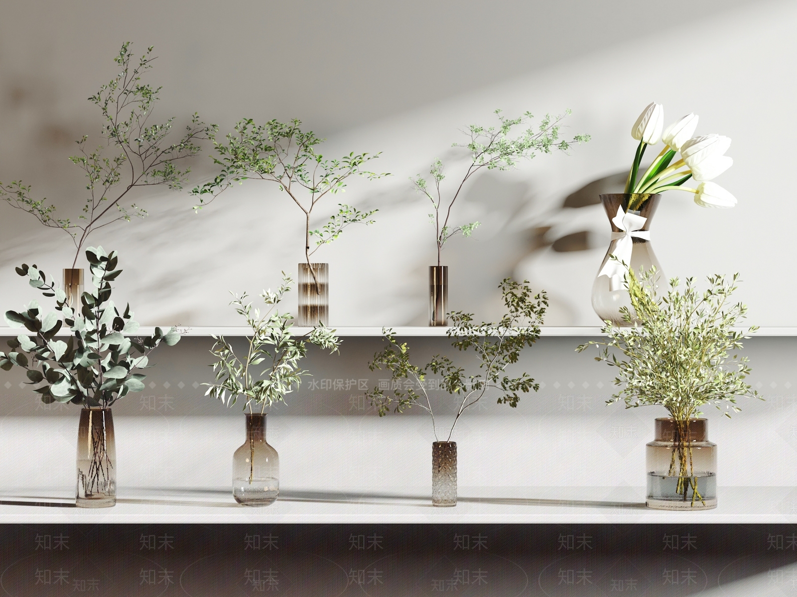 现代水生植物3D模型下载【ID:1114880211】