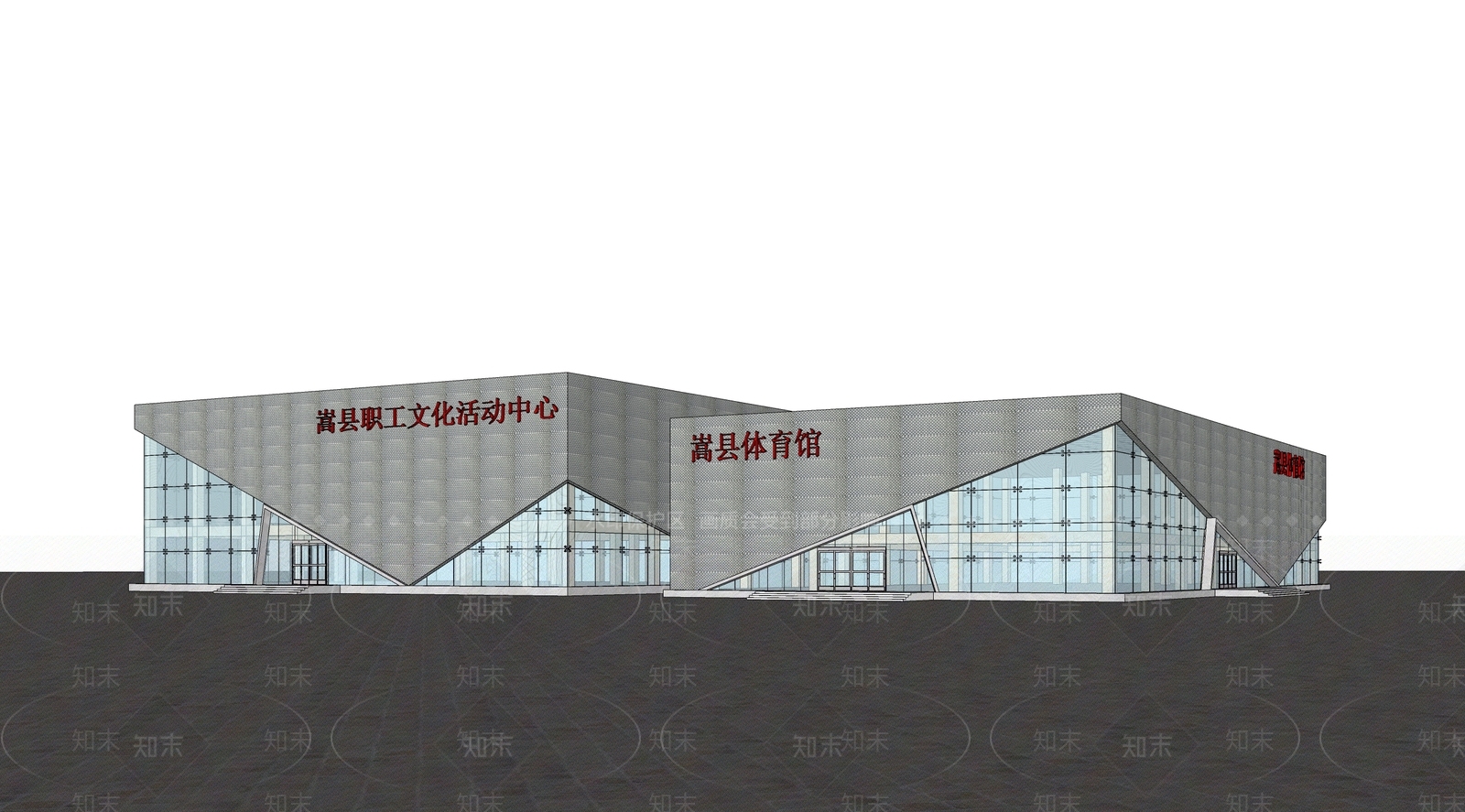 现代体育场SU模型下载【ID:1114888340】