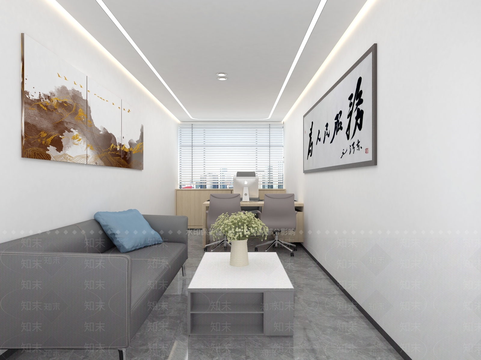 现代指挥控制室3D模型下载【ID:1114902304】