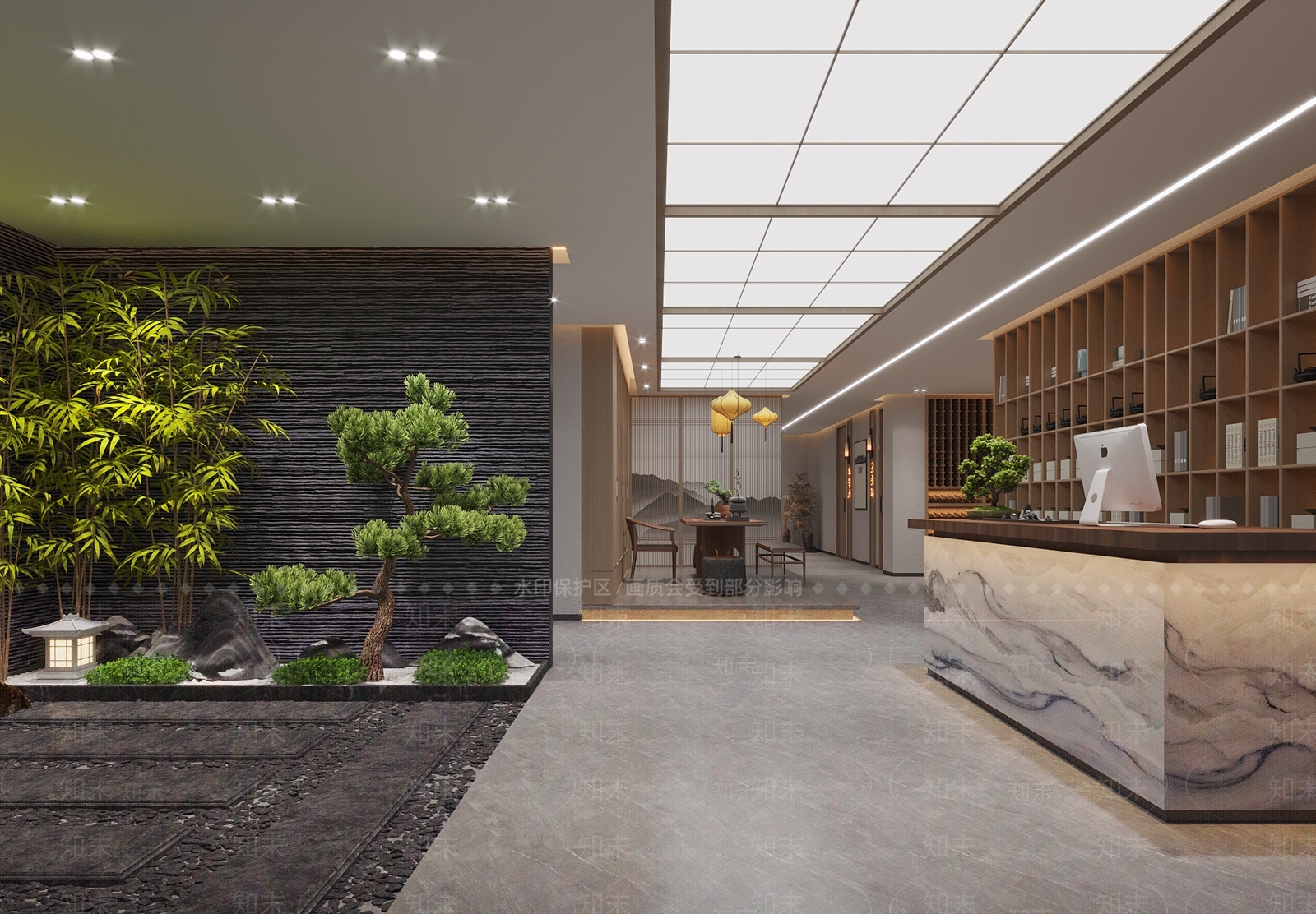 新中式茶馆3D模型下载【ID:1114918552】