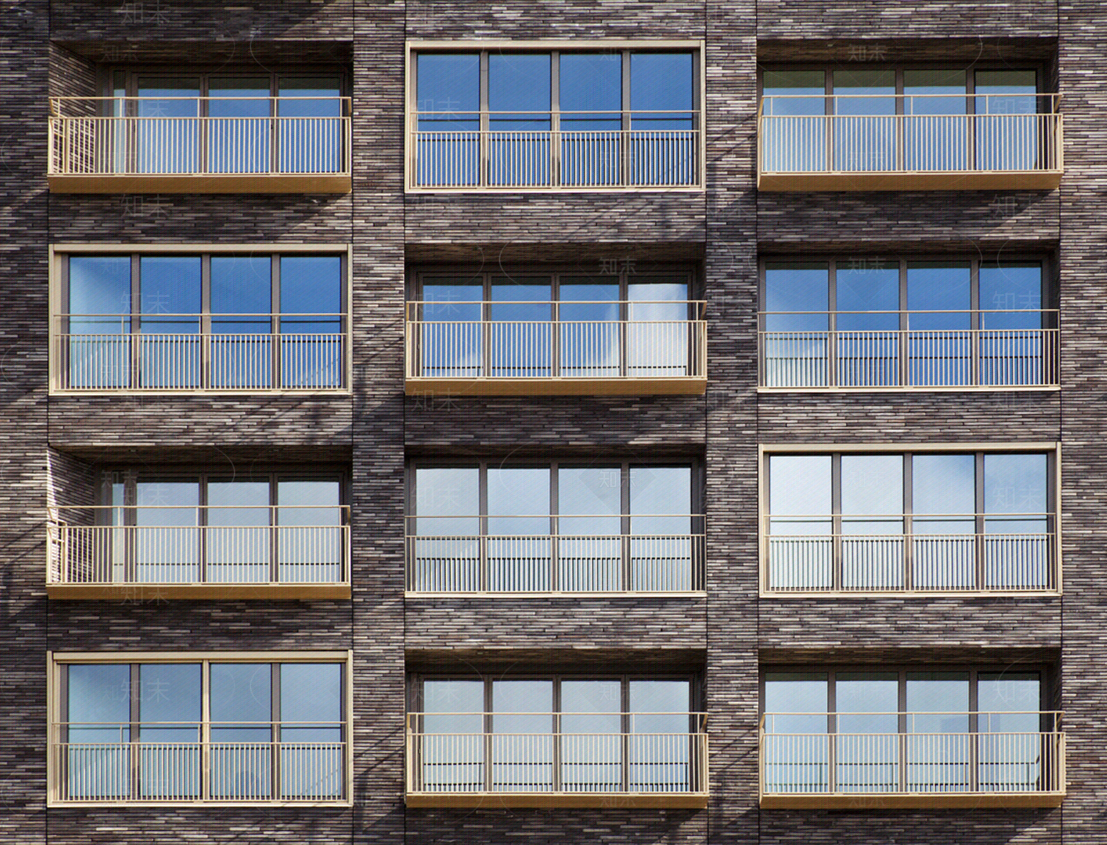 文化砖建筑立面贴图下载【ID:1114927235】