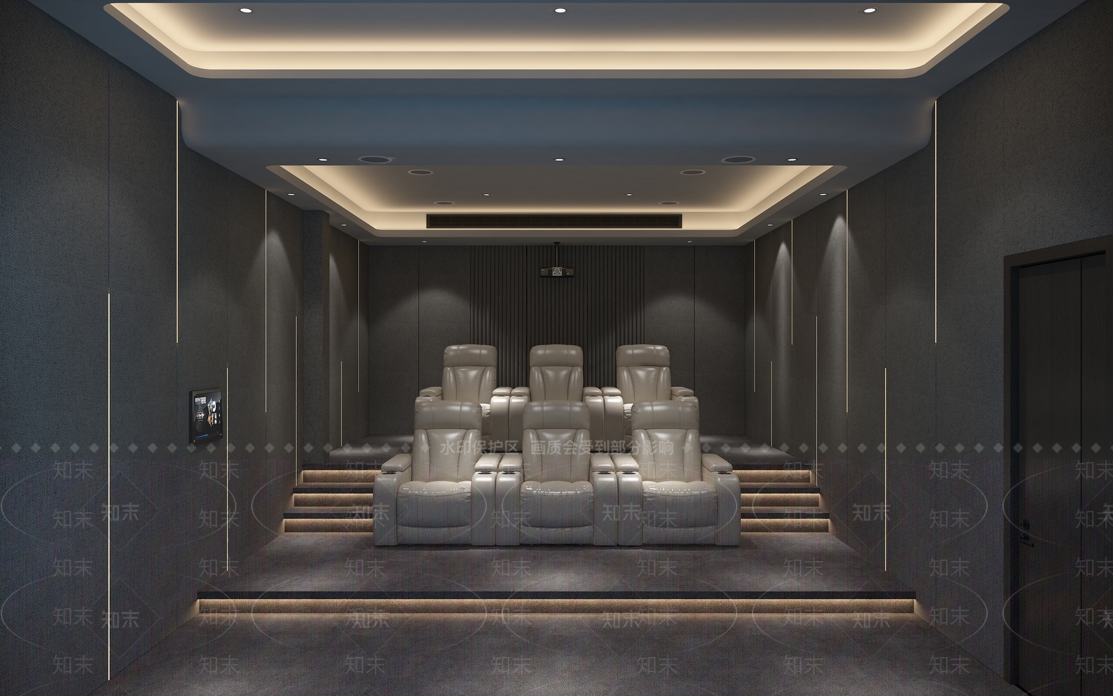 现代家庭影音室3D模型下载【ID:1114933815】