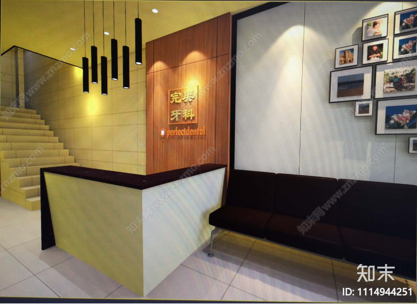 150平牙科施工图cad施工图下载【ID:1114944251】