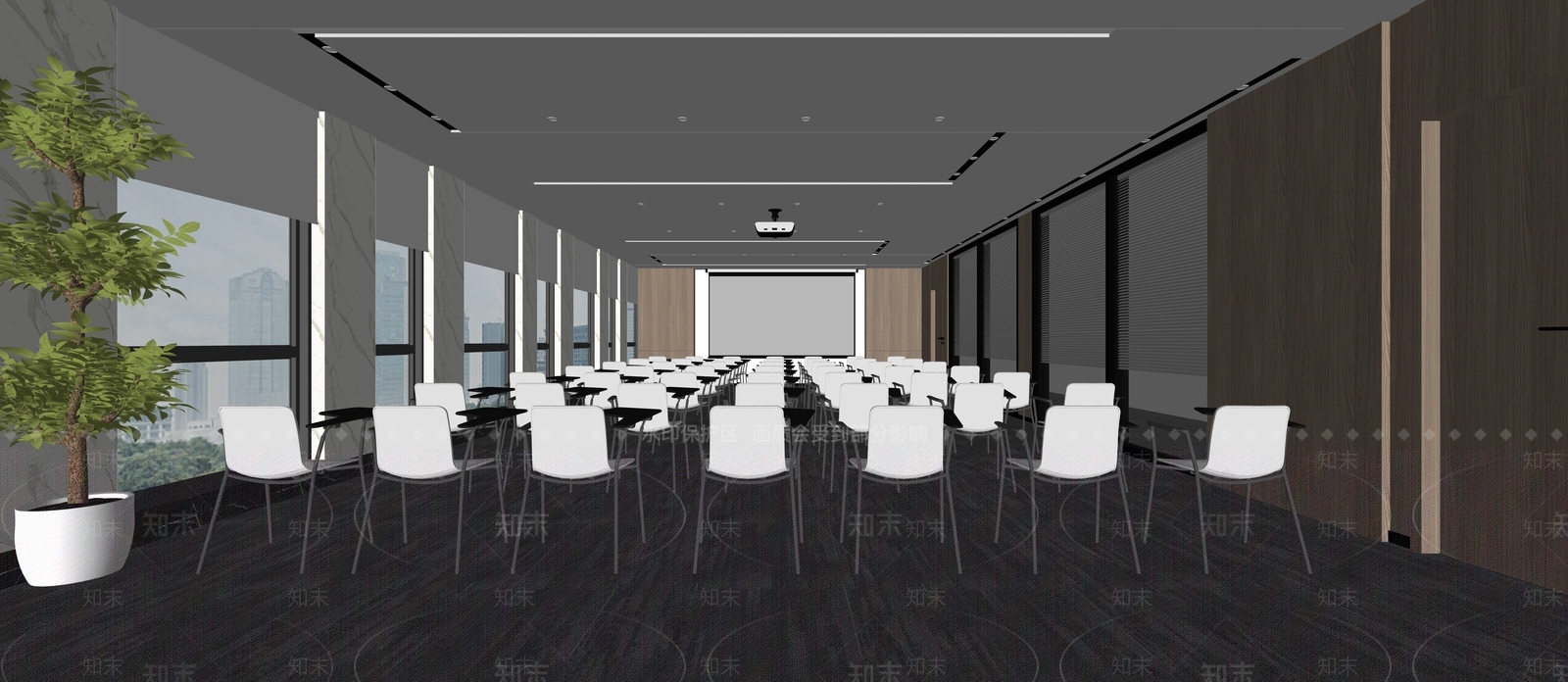 现代报告厅SU模型下载【ID:1114946847】