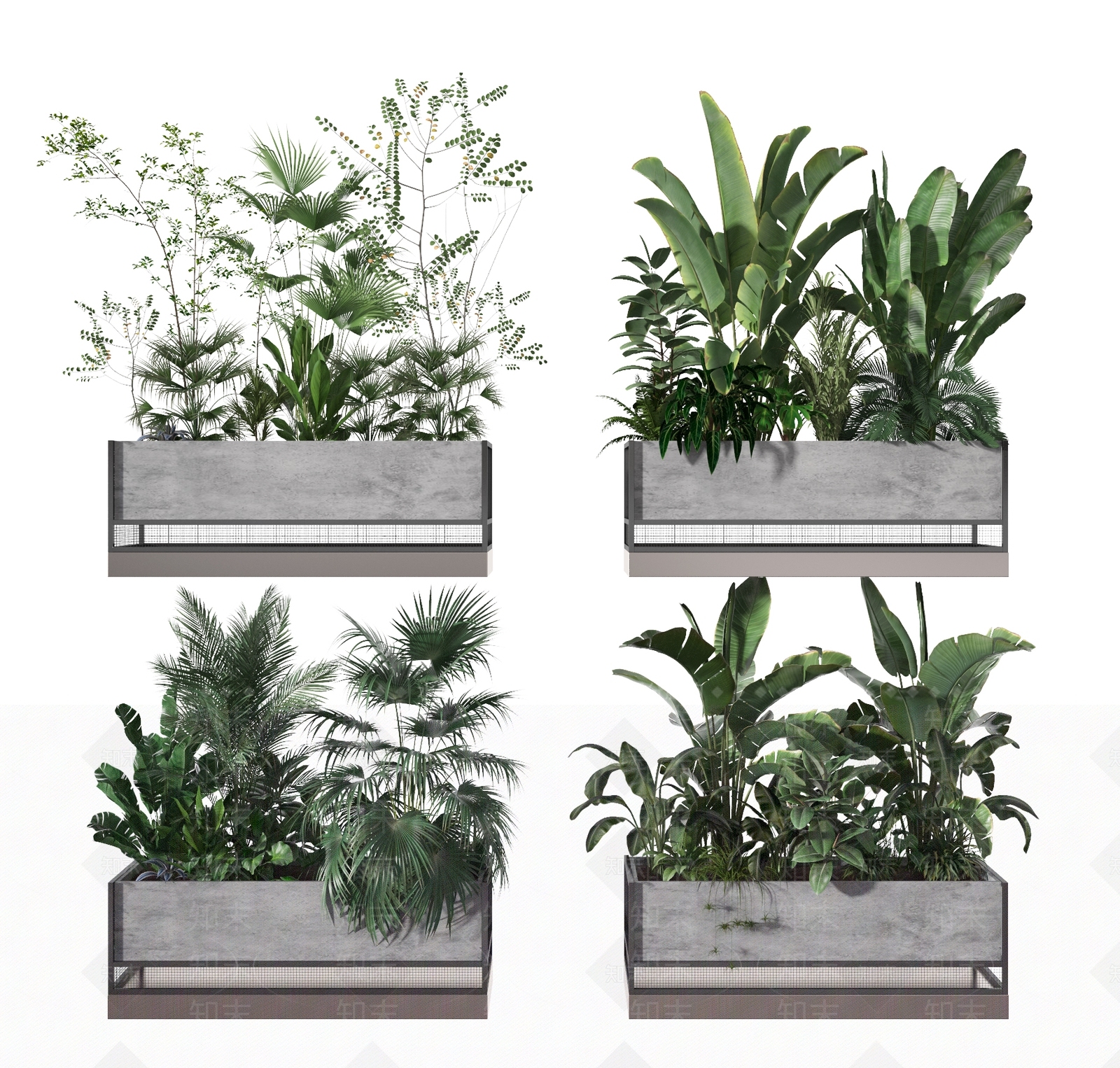 植物堆3D模型下载【ID:1114951756】