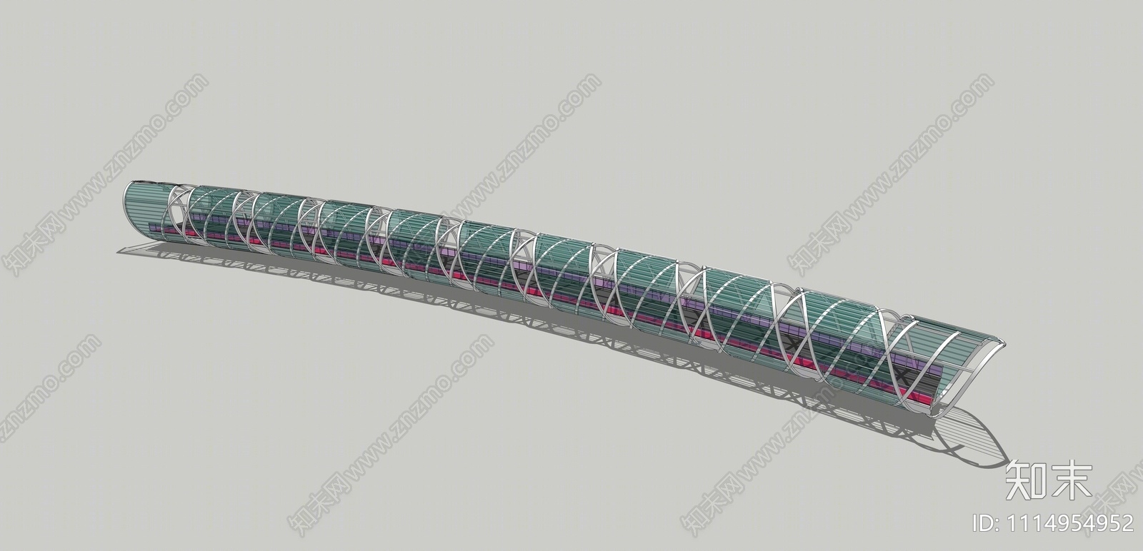 现代异形桥SU模型下载【ID:1114954952】