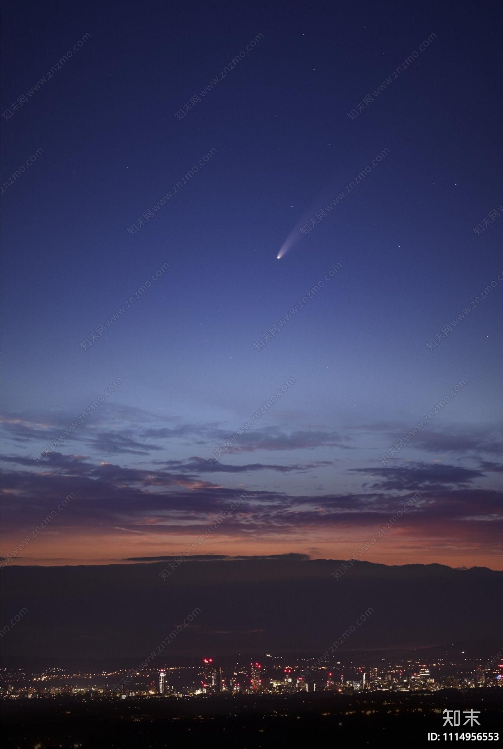 夜景城市天空贴图下载【ID:1114956553】