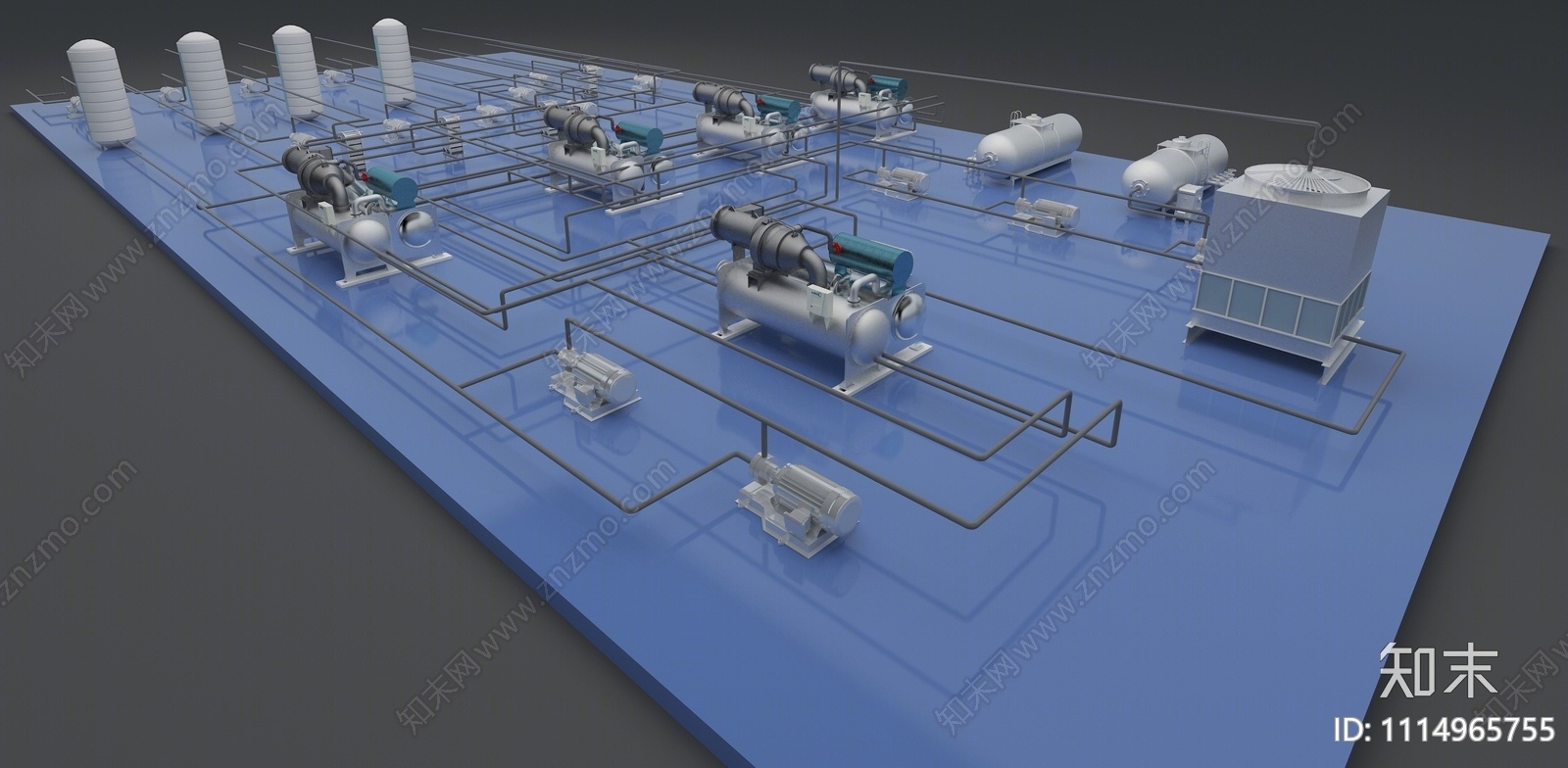 热泵机3D模型下载【ID:1114965755】